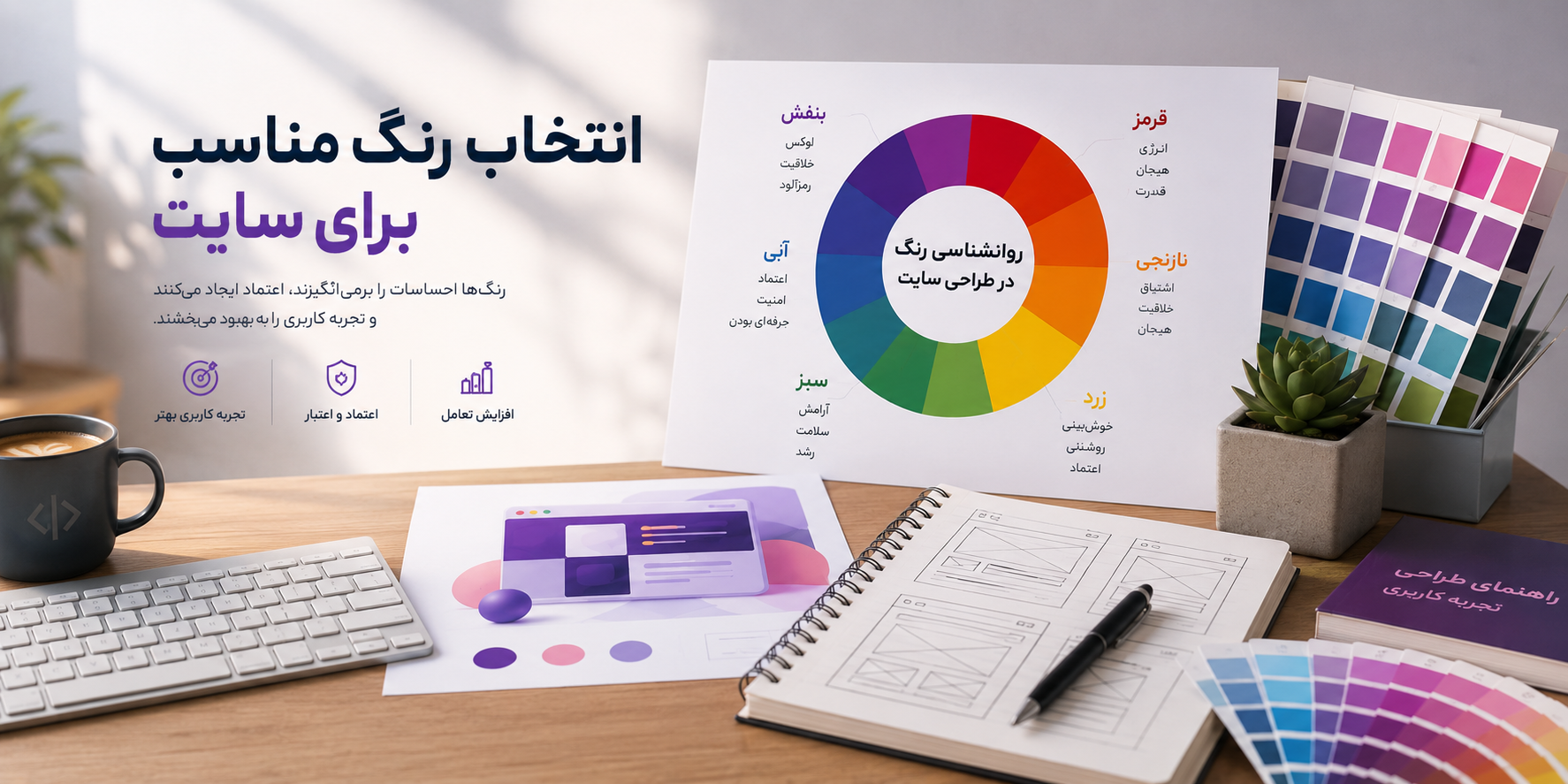 تاثیر رنگ بر اعتماد و اعتبار برند