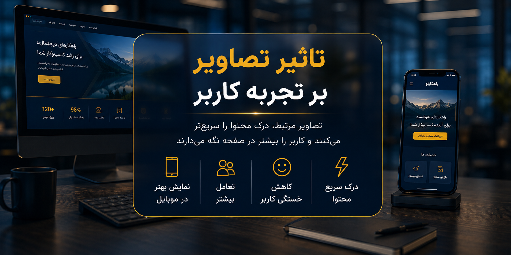 حجم تصویر و سرعت سایت
